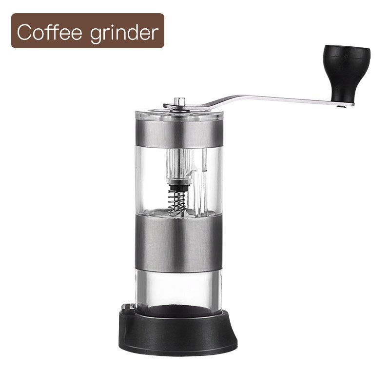 Oneisall Hand Grinder Small Mini Coffee Bean Grinder Manual Grinder Integrated Household Hand Grinder Coffee Machine: Light green