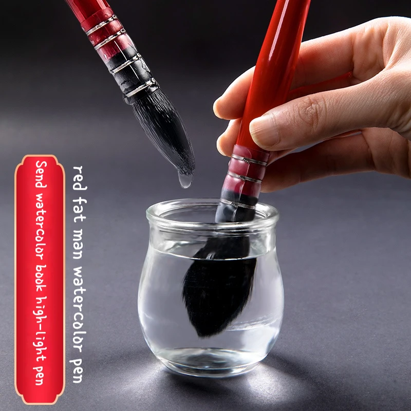 Borrence Artist Hand-Painting Drawing Brushes Watercolor Brush Pen for Oil Acrylic Gouache Water Color Art Supplies