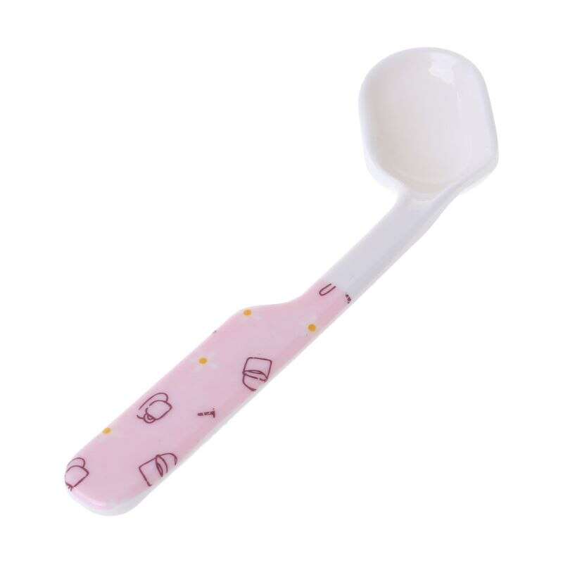 Baby Baby Spoon Feeding Training Kids Infant Toddler Scoop Cutlery Tableware Food Bend Head Curved Utensils Children Learning