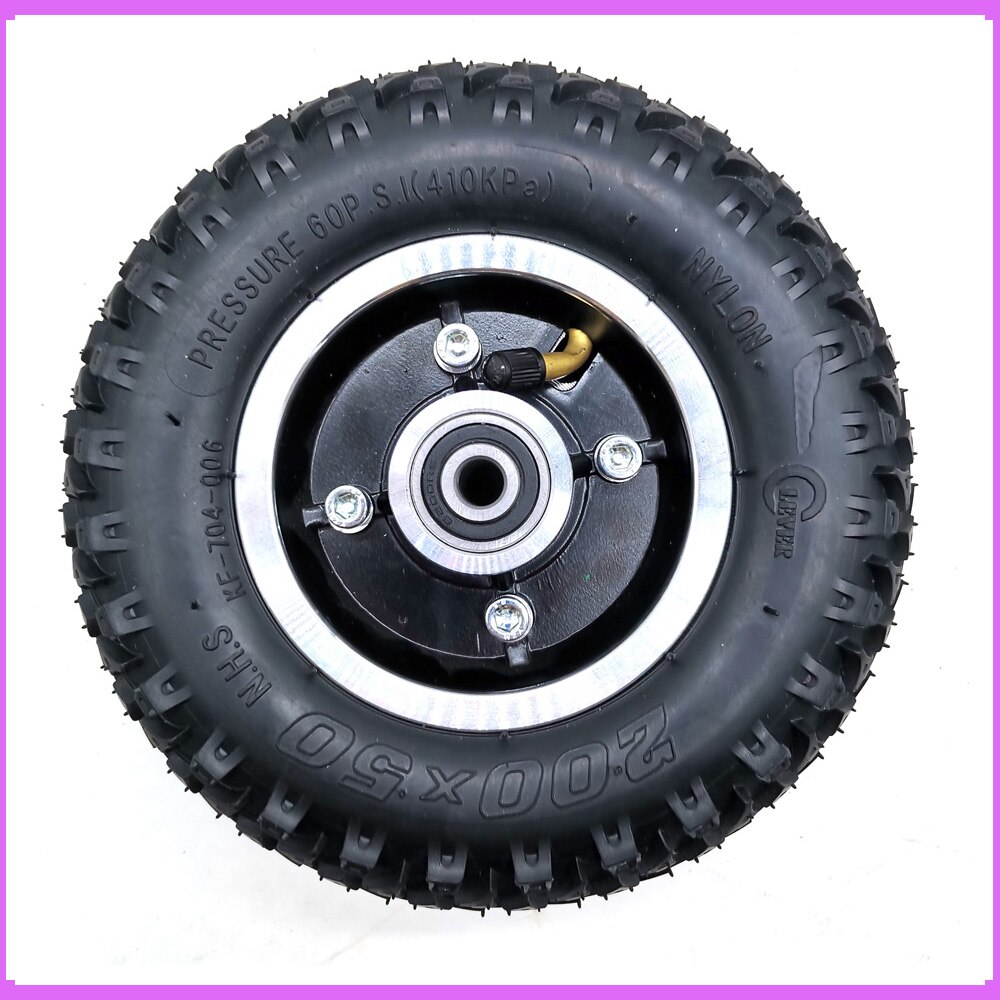 200X50 Wheel With Drive Gear Inner Tube and Outer Tire for Trolley Cart Electric Scooter Wheel Chair Truck