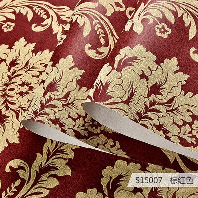 Grijs 3d Victoriaanse Damast Reliëf Behang Roll Home Decor Woonkamer Slaapkamer Bekledingen Zilveren Bloemen Luxe: 9 / 53x1000cm