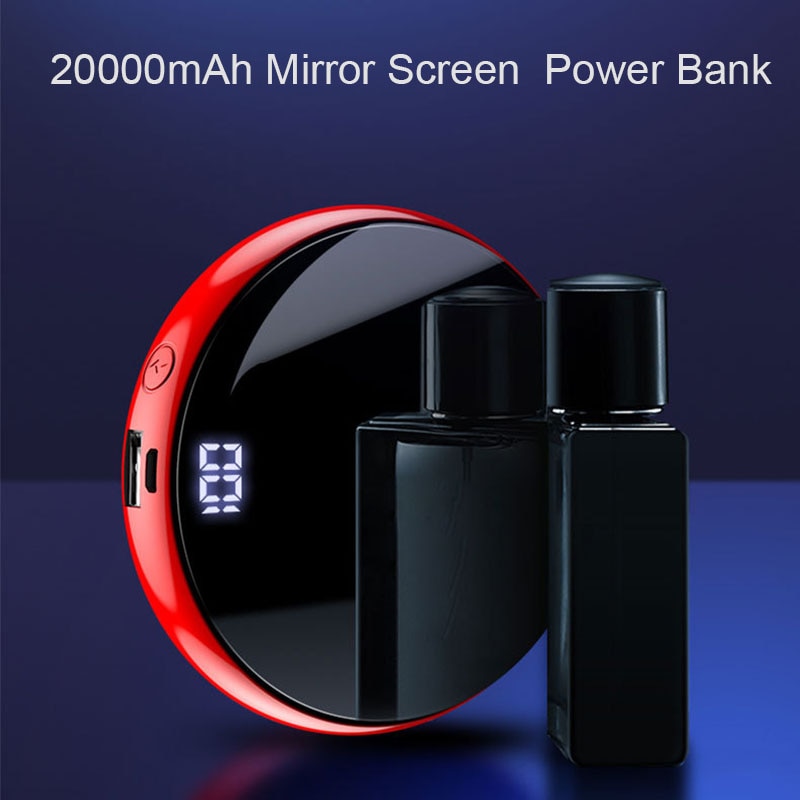 Mini Power Bank 20000 Mah Voor Xiaomi Iphone Powerbank Externe Batterij Oplader Dual Usb Poorten Carregador Portatil Powerbank