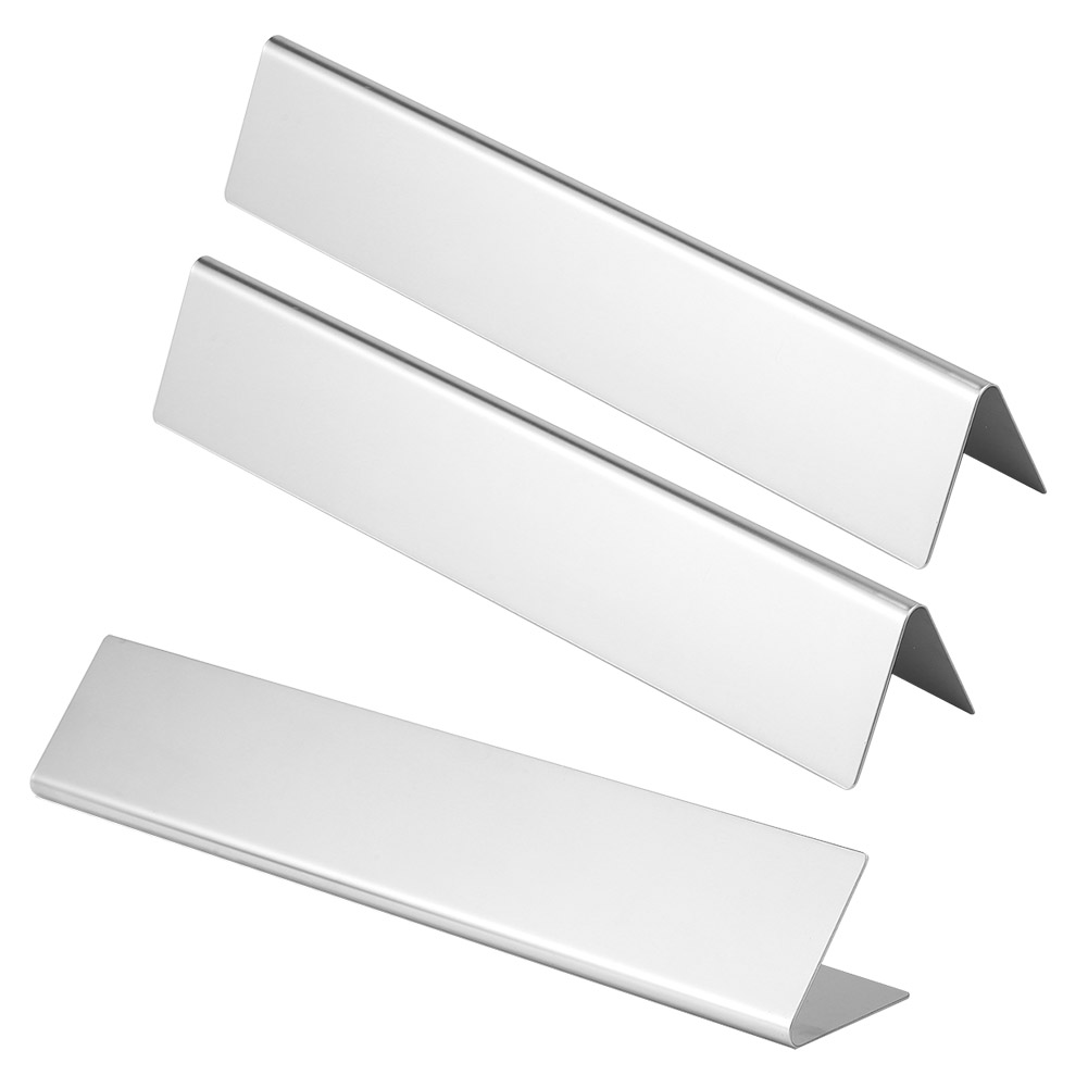 3Pcs Rvs Gas Grill Hitteschild Plaat Branders Cover Vervangende Onderdelen Fit Voor Weber Serie Grill Bbq Onderdelen