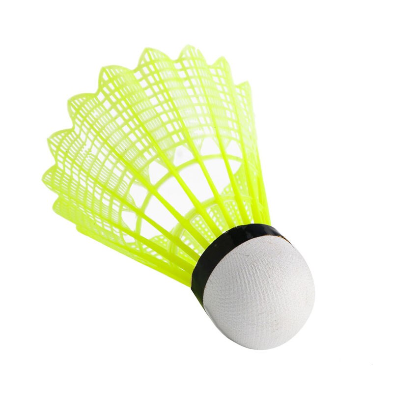 100% Nieuw En 6Pcs Trein Gym Fitness Geel Nylon Shuttles Badminton Bal Sport Duurzaam