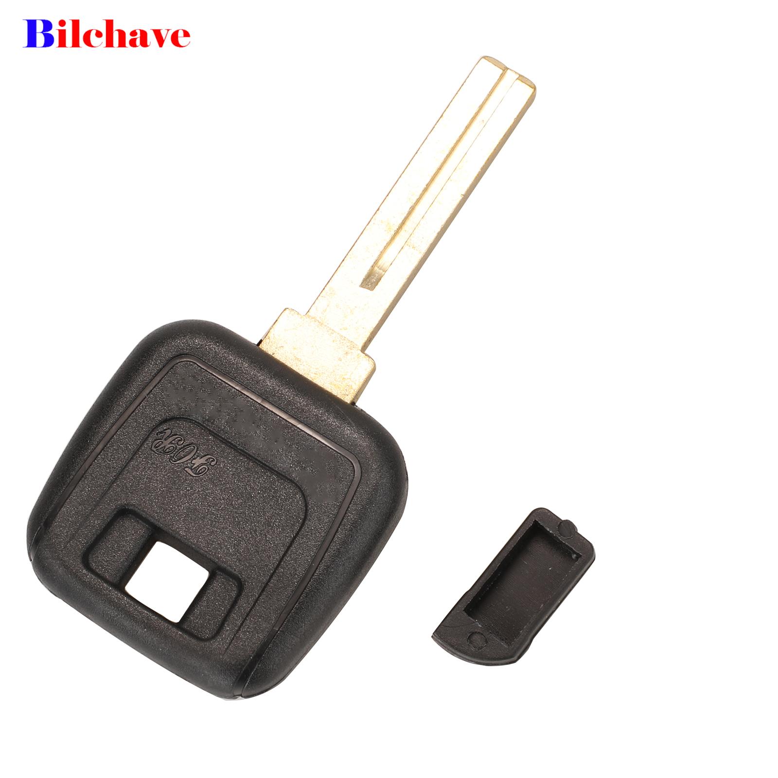 Llave transponedora de coche, carcasa en blanco con reemplazo de hoja sin cortar, para Volvo S40, V40, D30, S60, S80, XC90, XC60, NE66