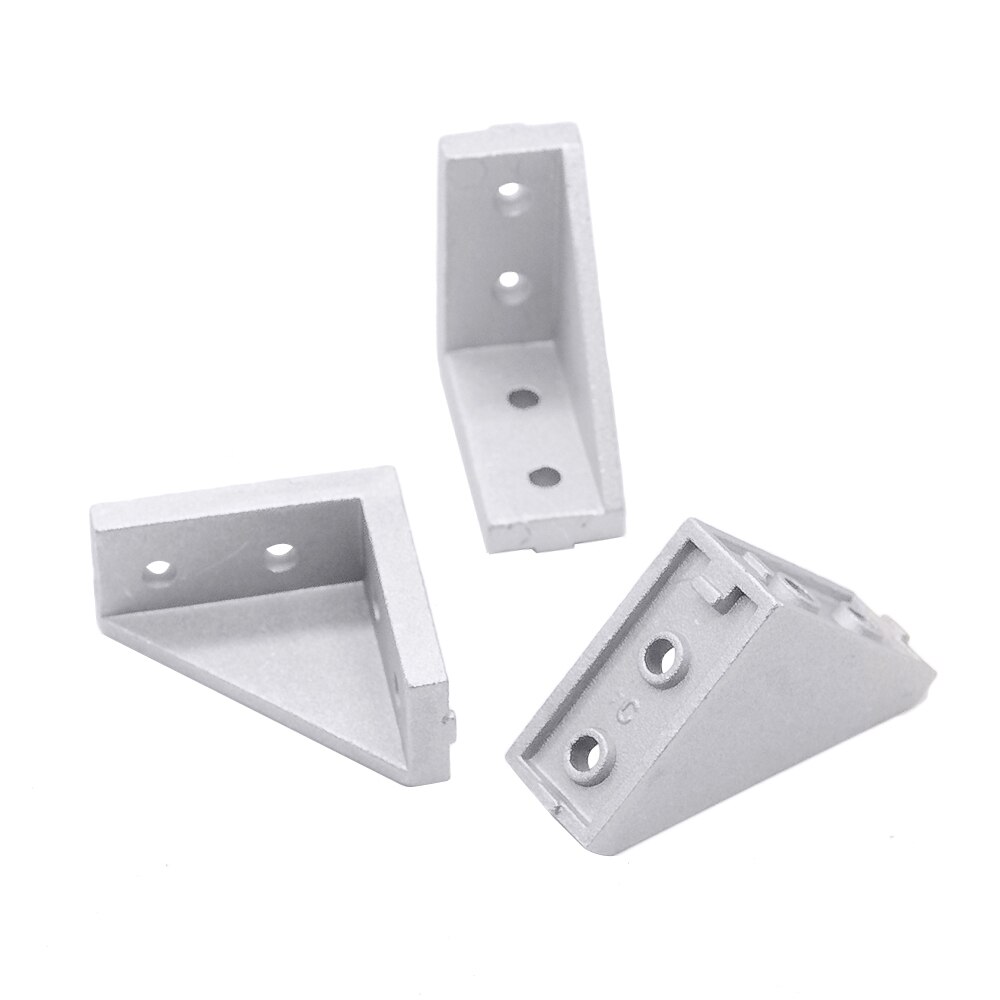 5pcs/lot 2040 Corner Fitting Angle Aluminum 20 x 40 L Connector Bracket Fastener Match Use 2040 Industrial Aluminum Profile