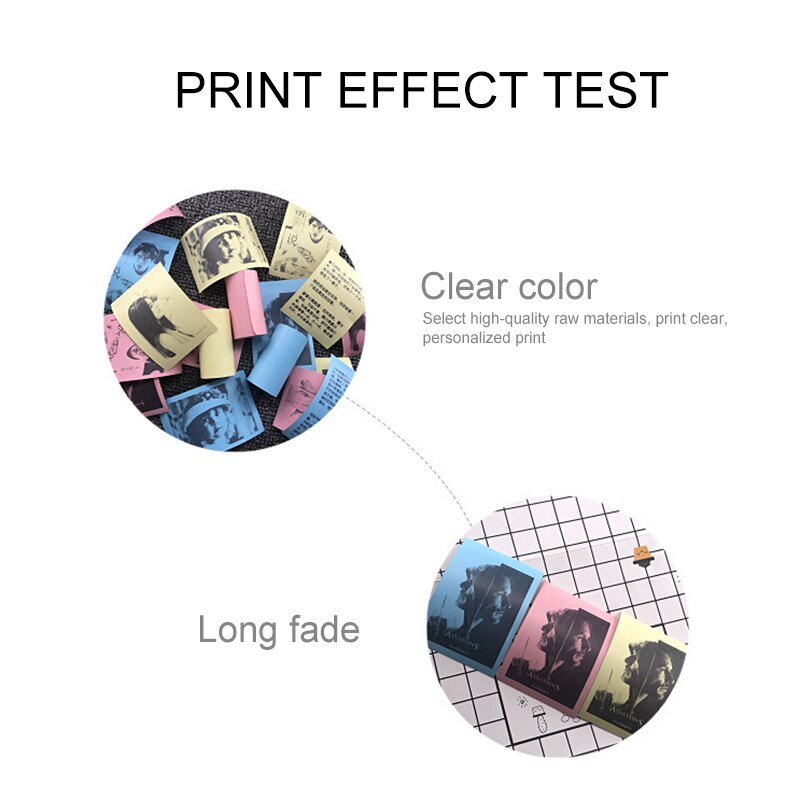Printer papers Printable Paper Roll Direct Thermal Paper 57*30mm for PeriPage 4pcs