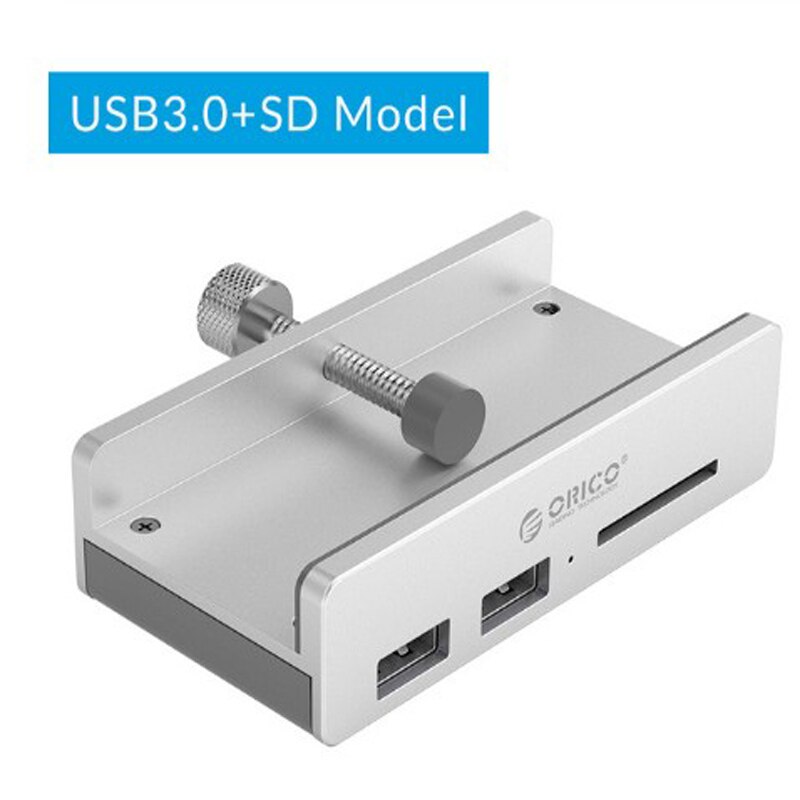 ORICO 4 Ports USB Hub High Speed Display USB 3.0 Usb Splitter for Macbook Air Laptop PC Computer Hubs 10-30mm Adjustable Clip: MH2AC