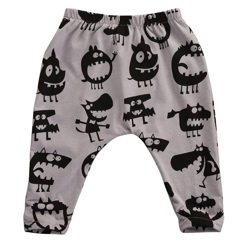 Emmababy Toddlers Infants Kids Baby Boys Girls Harem Long Pants Trousers Leggings Bottoms for Child: Gray / 12M