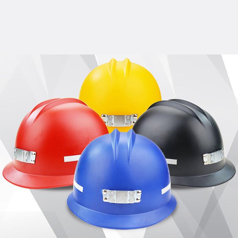 Full-Brim Protective Hat Safety Helmet Miners Hard Hat with Reflective Strips, Antistatic and Flame Retardant for Construction