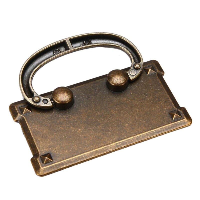 4 stk vintage antik bronze skuffe ring træk håndtag, kabinet dør møbler håndtag dekoration