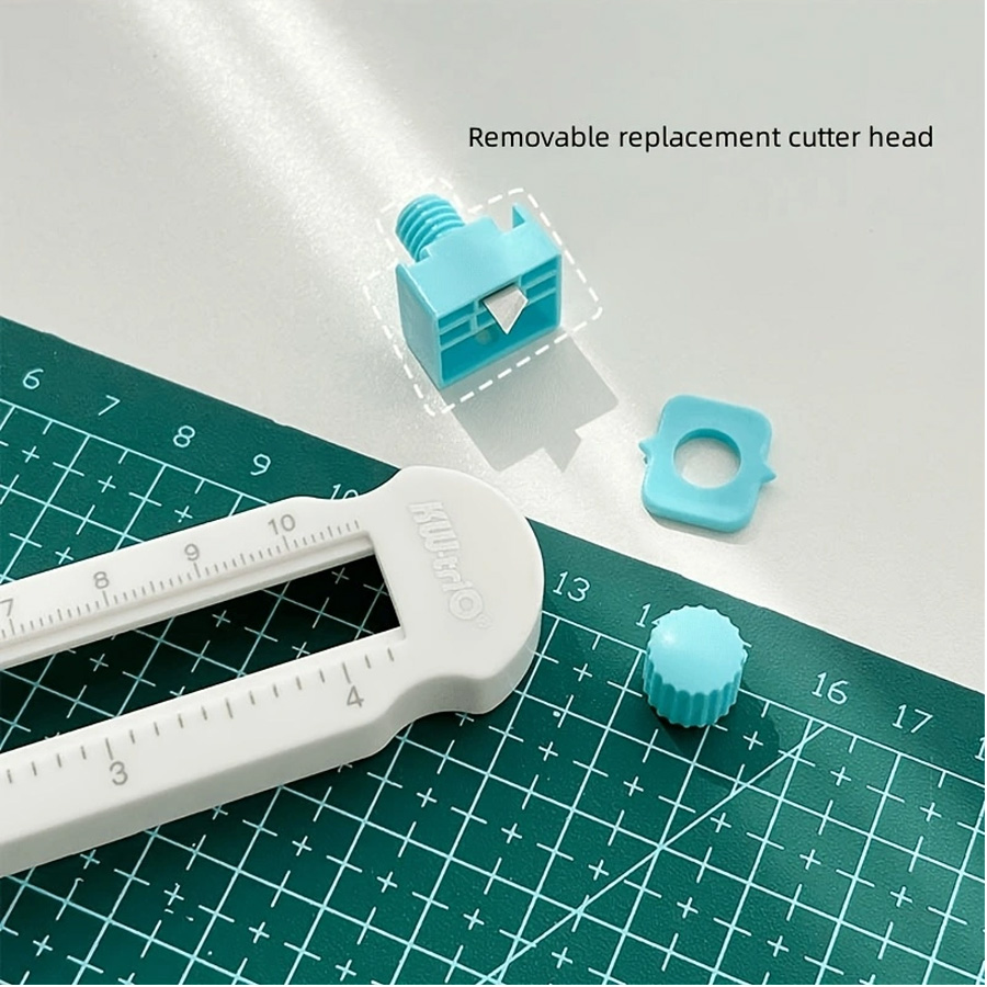 1 Stück 2–20 cm runder Papierschneider, um 360 Grad drehbares Schneidwerkzeug, Papier-Sammelalbum-Kartenschneider für Zuhause, Schule, Büro