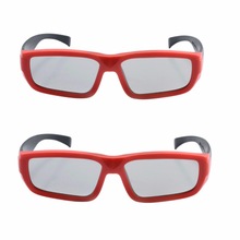 2 pcs Make Gepolariseerde Kinderen Lineaire 3D Bril voor Kinderen, Licht Plastic Passieve Imax 3D GlassesFor Video 'S Movie Bioscopen