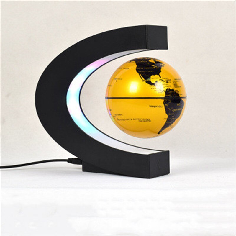 1Pcs Magnetic Levitation Floating Teach Education Globe World Map home Office Decoration Terrestrial Globe lamp