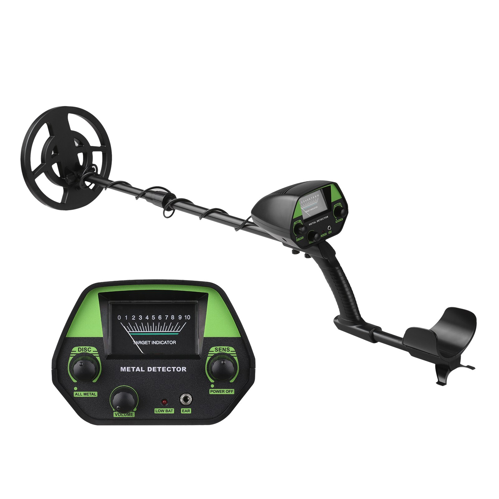 GTX5030 Underground Metal Detector Metal Finder Gold Detector Treasure Hunter Gold Digger Portable Gold Detection: SET 1 Green