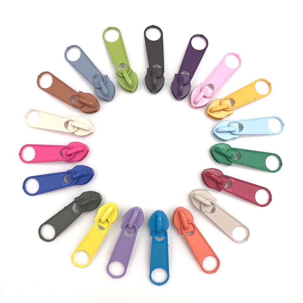 #5 5 Meter 24 Farben Nylon Spule Reißverschlüsse durch sterben Hof mit 10 stücke Schieberegler für DIY NäHenne Schneider handwerk Taschen