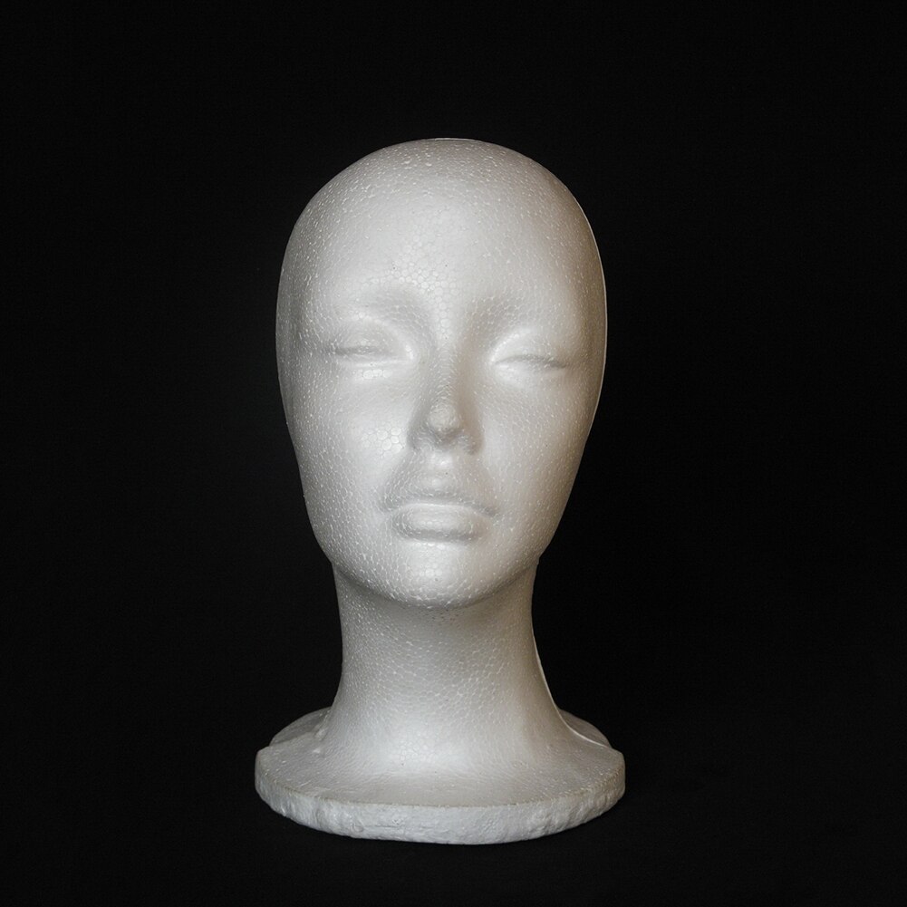 53*26cm Female Foam Mannequin Head Model Hat Wig Jewelry Holder Shop Display Stand Rack