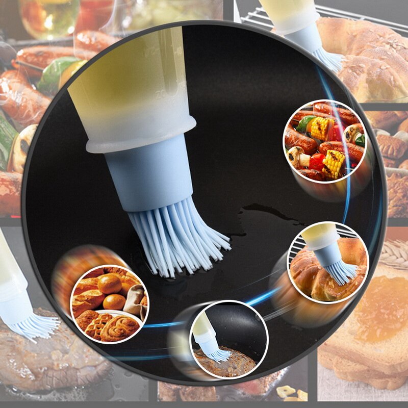 Cepillo de aceite de silicona para cocina, brocha para pasteles, mantequilla y pan, cepillo de untar de seguridad, cocina, utensilios para hornear, utensilio para barbacoa