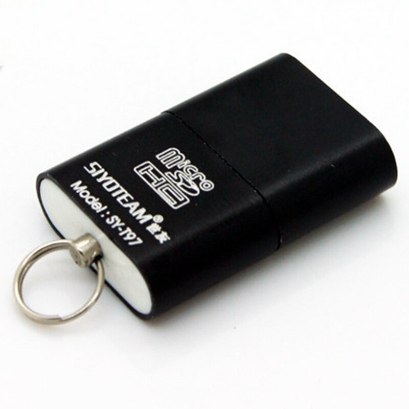 Draagbare mini usb 2.0 micro sd tf geheugenkaartlezer adapter flash drive sd flashgeheugen: Bk