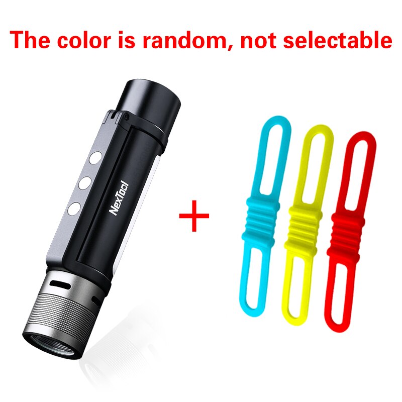 XIaomi-linterna portátil Nextool para exteriores, luz LED potente con Zoom, zumbador decibel de alto, SOS, Banco de energía: Set 2
