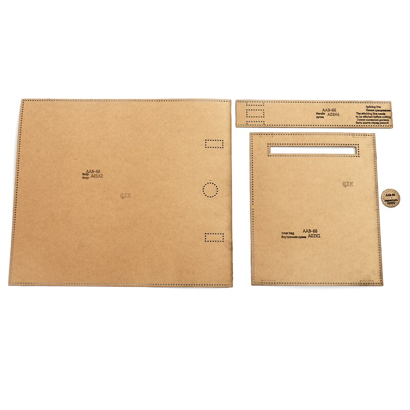 1Set DIY Kraft Papier Vorlage Neue Hohe Kapazität Handtasche Schulter Taschen Leder Handwerk Muster DIY Schablone Nähen Muster 31cm * 35cm