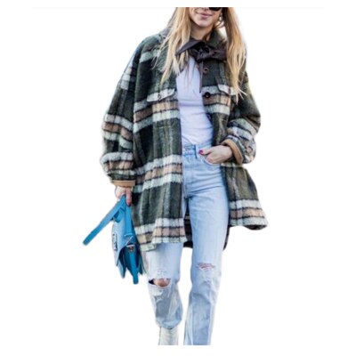 Høst vinter dame jakker plus size dame basiskåper europeisk stil merke yttertøy lommer leopard cardigans: Xxl