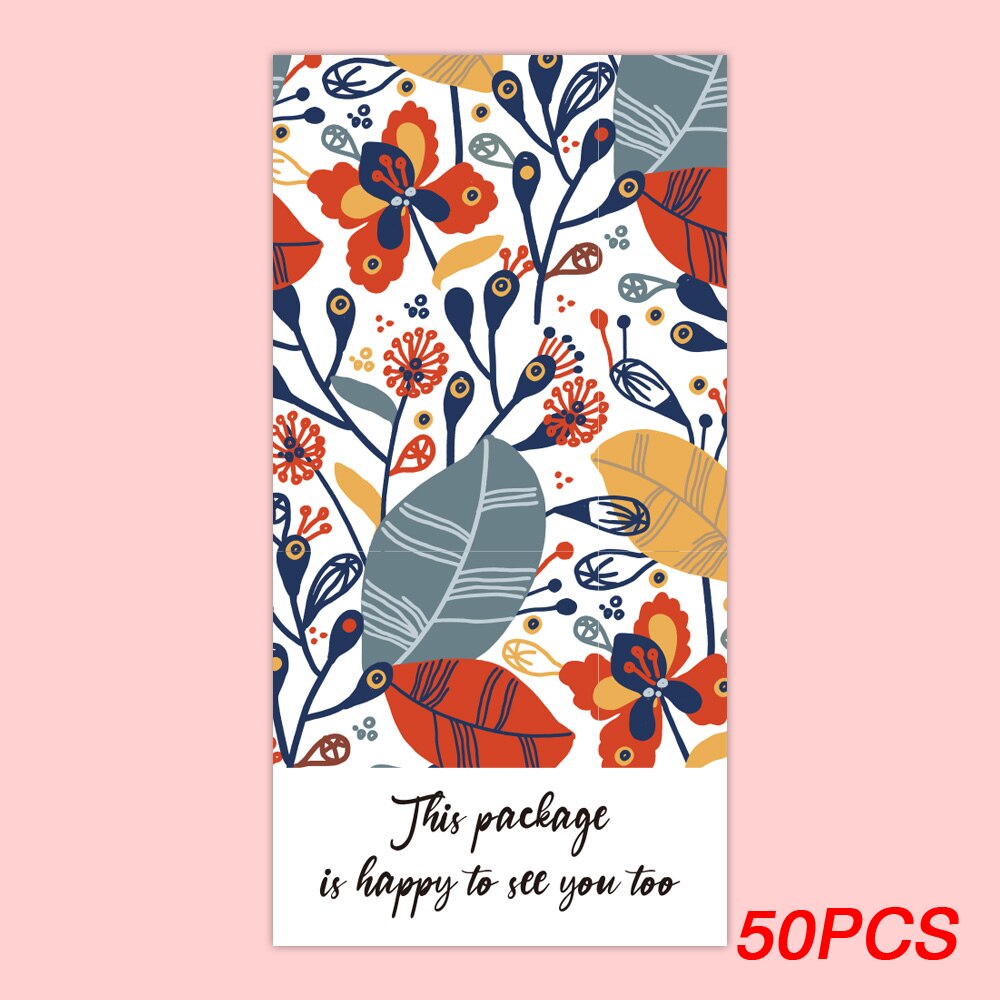 20-50pcs This Package Nice To Meet You Too Sticker Seal Label Thank You Small Business Handmade Merchandise Decoration Stickers: YH134-50pcs