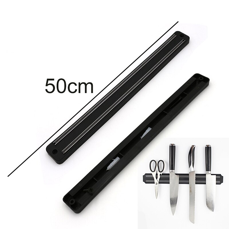 Magnetisk knivhållare 14 tum kökskniv stå bar list vägg magnet block aluminium för knivar förvaring matlagningstillbehör  #1: 50cm