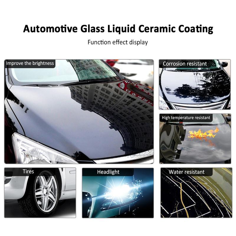 30ml Anti-Scratch Car Paint Crystal Plating Wax Super Hydrophobic Glass Spray Coating 50ml Auto Glass Coating Set