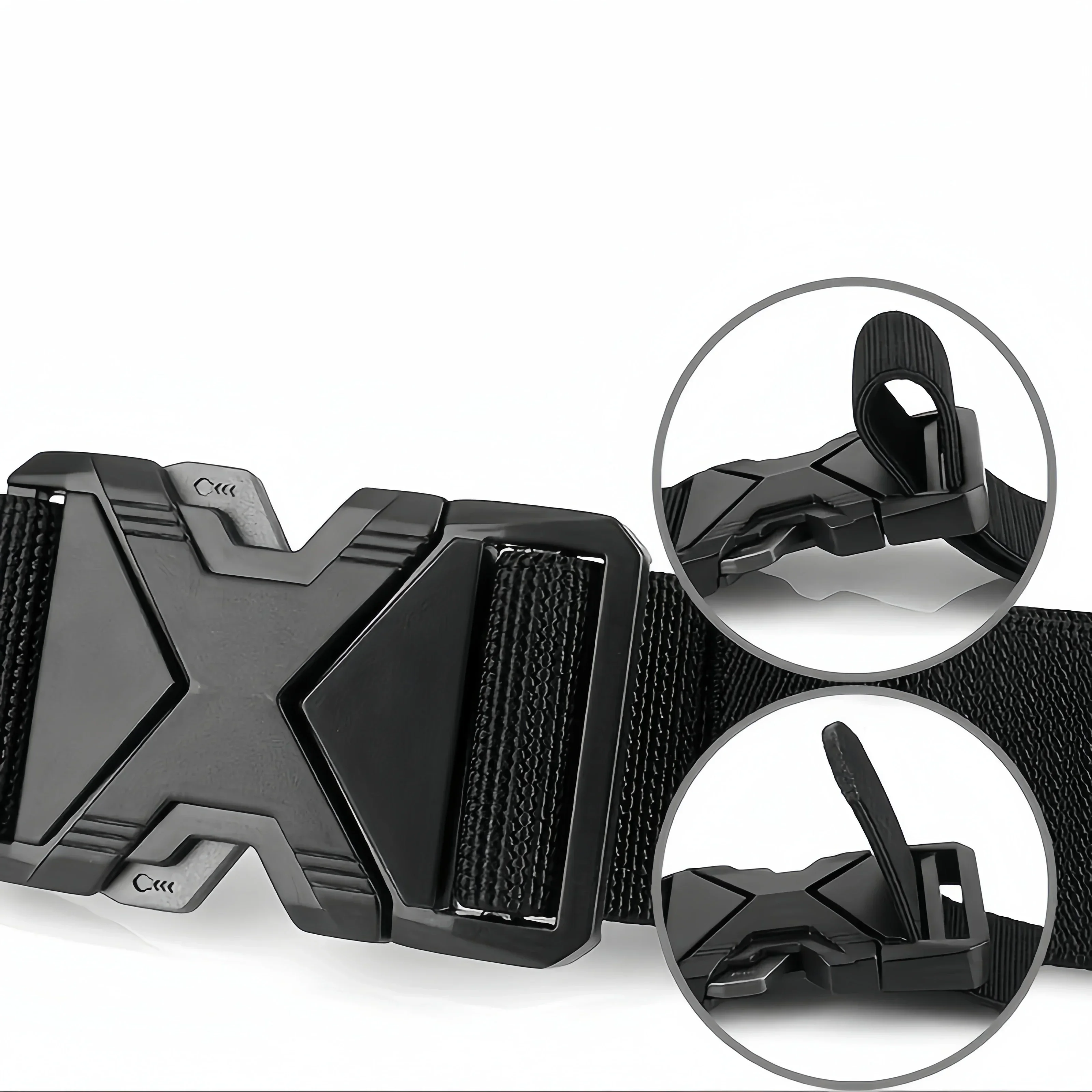 cinturón deportivo con hebilla enchufable de liberación rápida, cinturones elásticos transpirables para hombres, cinturón elástico para pantalones