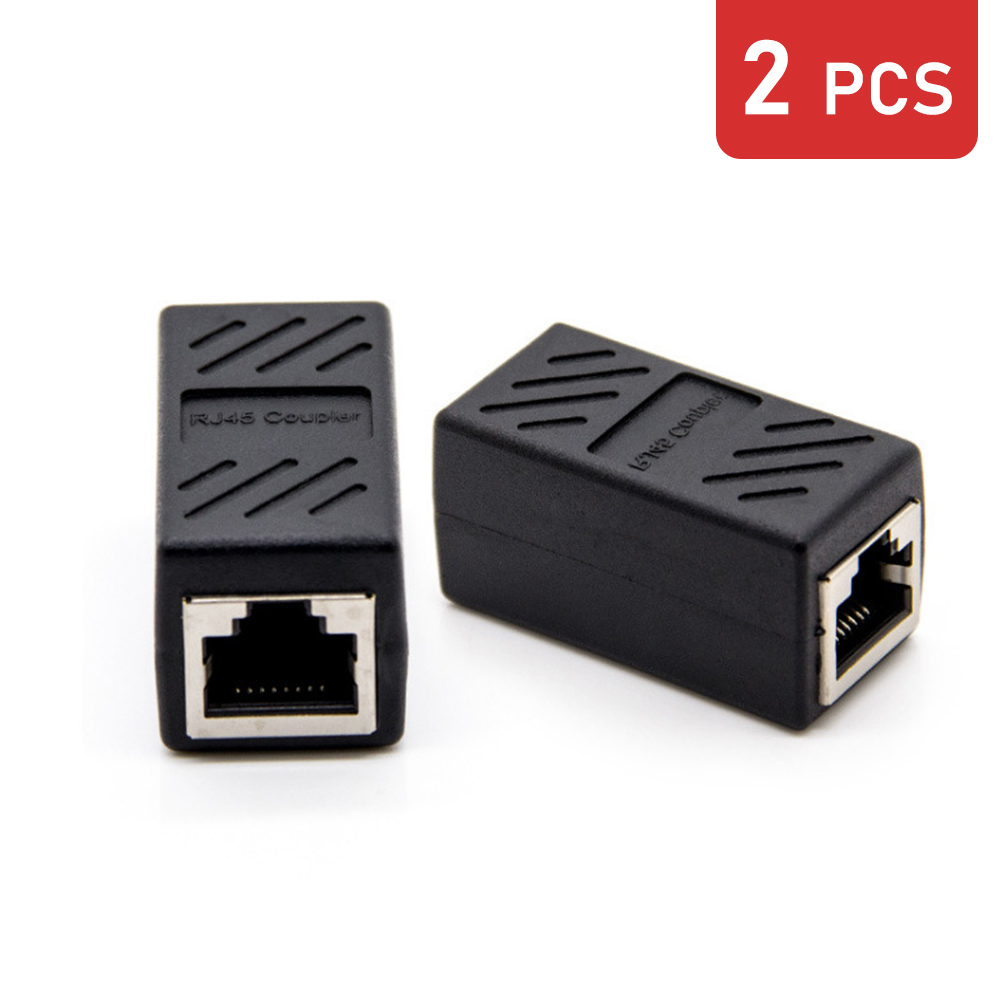 RJ45 connector Network extender Ethernet Kabel RJ45 extender adapter Gigabit interface Female to Female network connector: Red