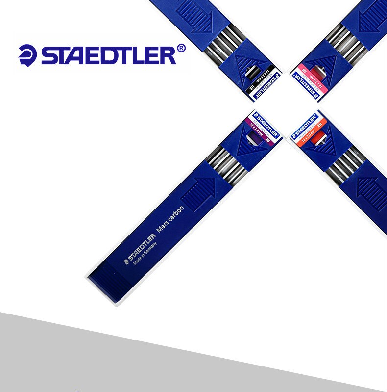 STAEDLER Mars Carbon 200 2.0mm Graphite Lead Mechanical Pencil Refill 2H HB 4B 2B Drawing Writing Supplies