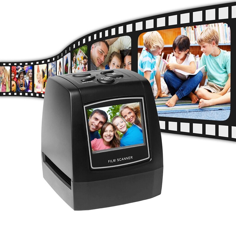Przenośny skaner negatywów fotograficznych 35/135mm konwerter z wbudowanym oprogramowaniem robić edycji Lcd 2.36 cyfrowy ślizgać się widz