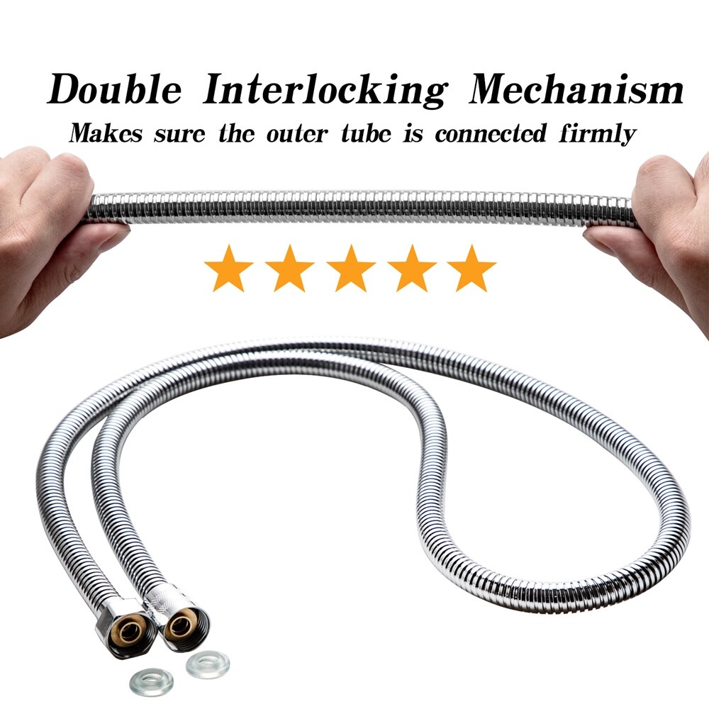 Stainless Steel Shower Hose Pipes Fittings Shower holder Water Pipe For Bath Shower head Bathroom Accessories