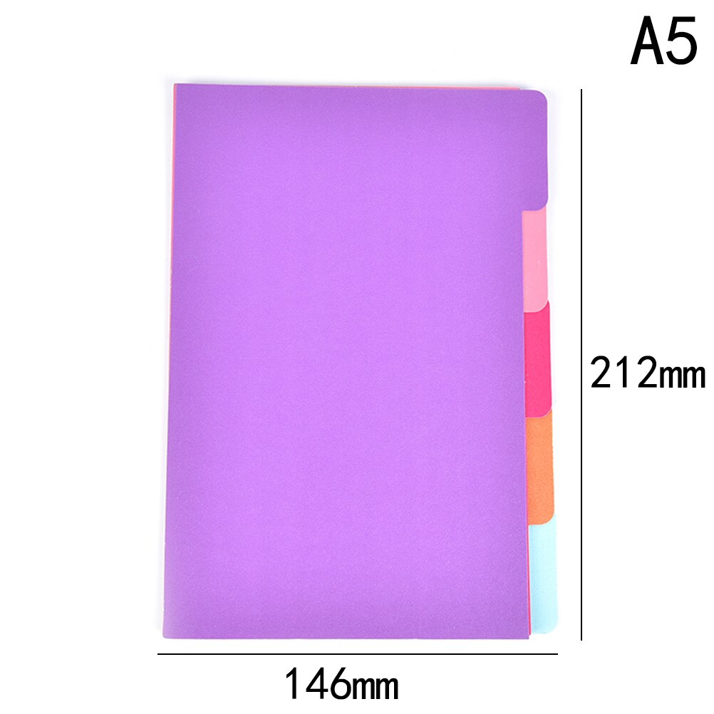 5 Sheets Binder Index Dividers A5 A6 Inner Page Organizer Notebook Index Paper Separator Divider Pages Matching Filofax: A5