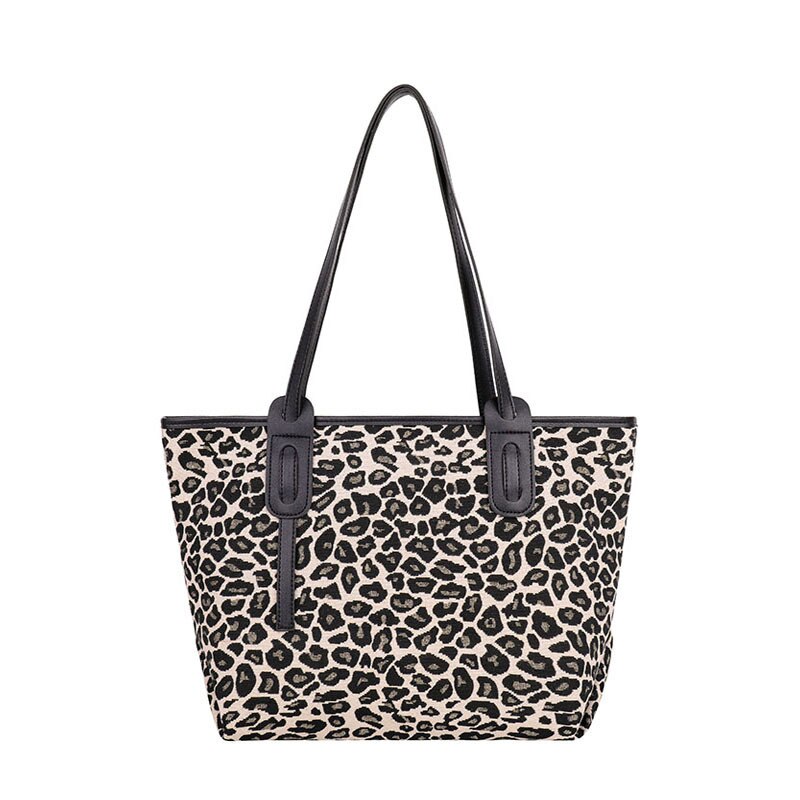 2022 borsa a tracolla con stampa leopardata da donna di grande capacità borsa con chiusura a cerniera borsa Casual con ascelle