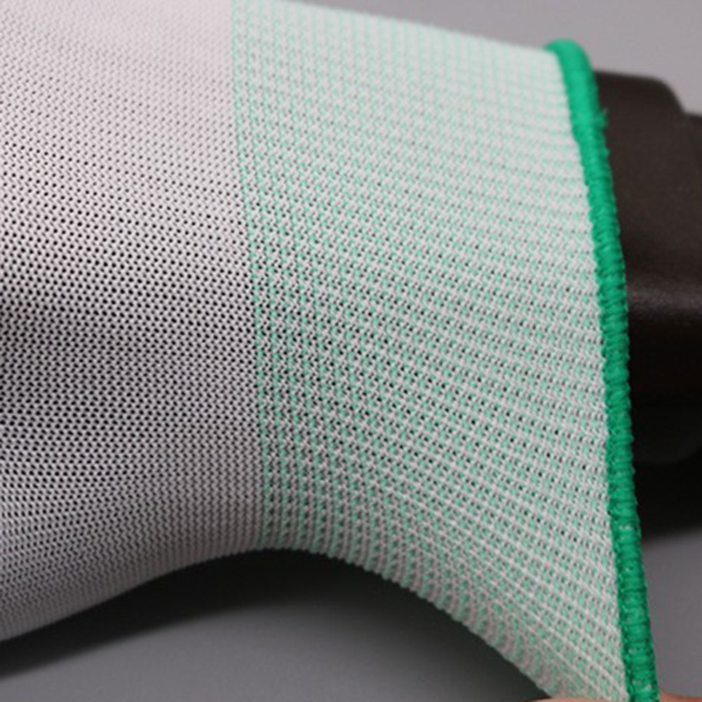 12 par antistatiska handskar nylon esd arbetshandskar pu-belagda handflata-/fingrar bärbara slitstarka isolerade handskar