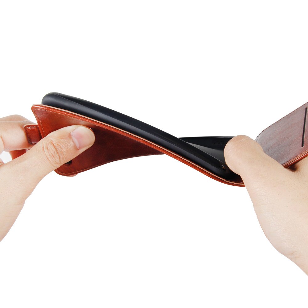 UP Down Leather Case For Motorola One Power P30 One P30 One ZOOM Phone Bag Vertical Flip Leather Cover Cases Card Slot Holster