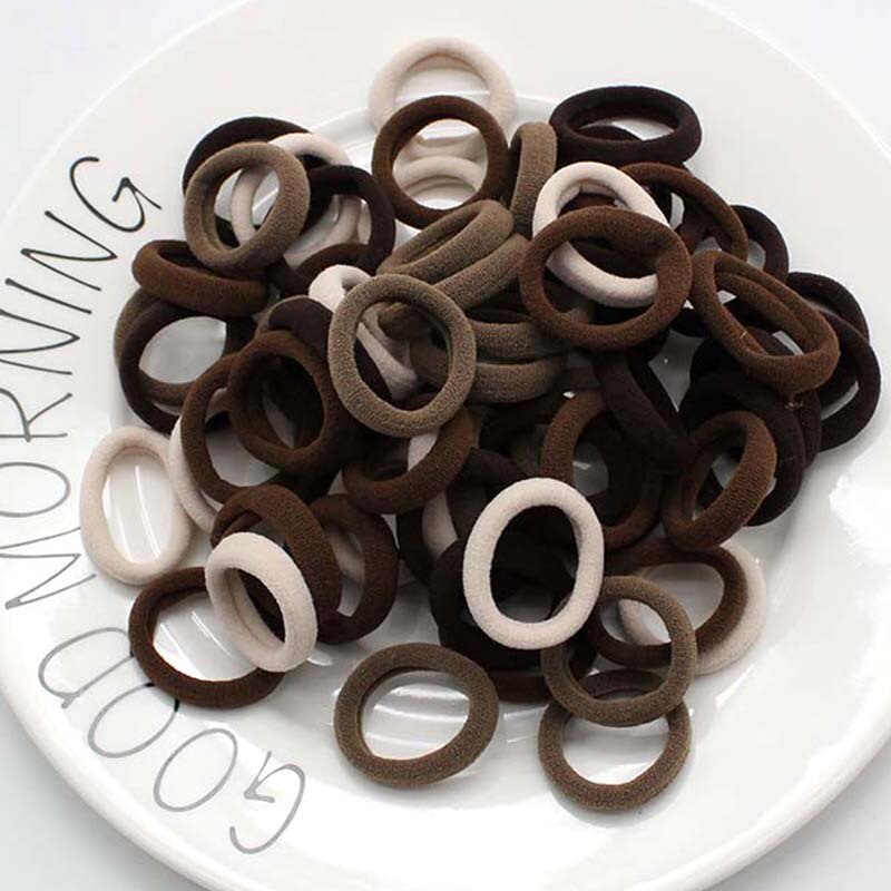 50 Pcs Kinderen Snoep Kleur Haar Touw Elastische Chouchou Haarbanden Mini Haar Ringen Rubber Band Voor Meisjes Prinses Haar accessoires: 08