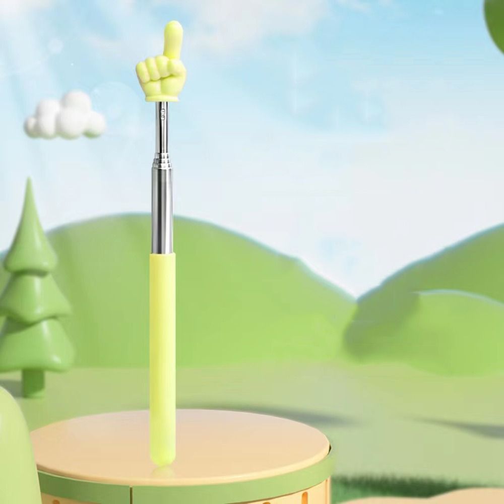 Telescopische Leesgids Aanwijzer Intrekbare Antislip Onderwijs Pointer Stick Draagbare Vingervorm: MULTI