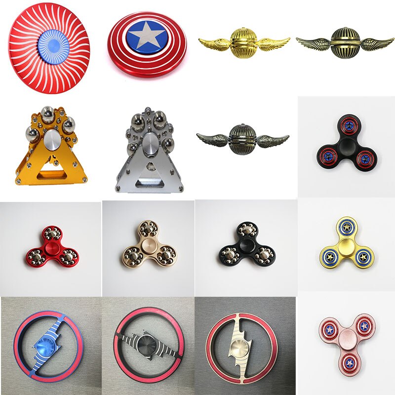 Mano Spinner Fidget Spinner Adulto Bambino di Decompressione Giocattoli Punta Delle Dita Giroscopio Ferris Wheel 18 Perline