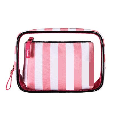 Handbg Bag The Portable PVC Cosmetic Bag 3-piece Set outdoor Travel Bag Waterproof Wash Bag Transparent Storage Bag