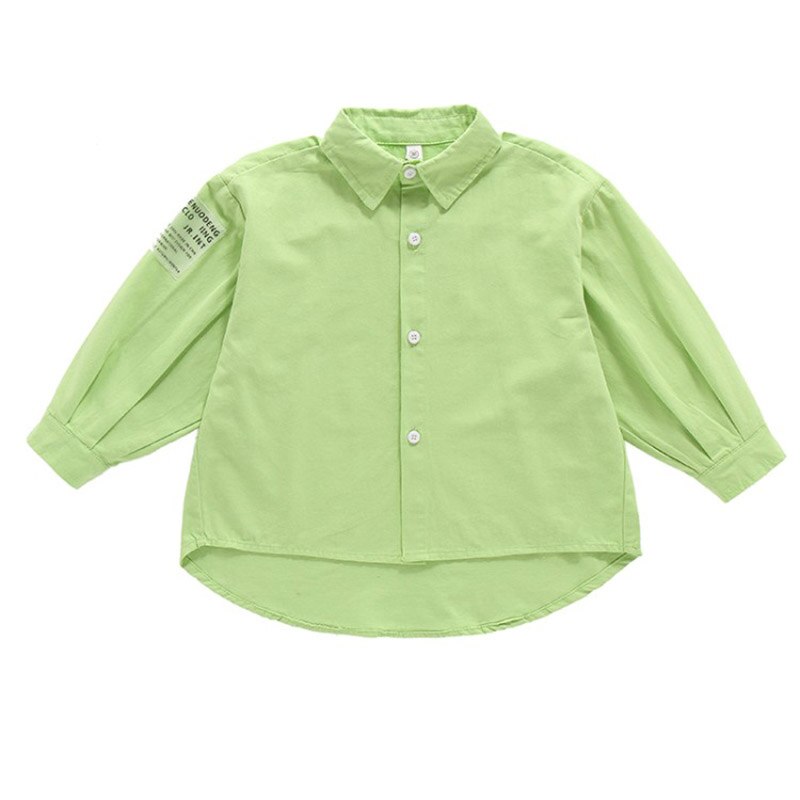 Blusa de manga larga para niña, de Color caramelo Camisa de algodón, Color rosa y verde, para adolescentes, 13, 12, 11, 10, 9, 8, 7, 6, 5 y 4 años