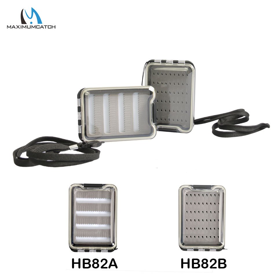 Maximumcatch Slim One-Side Waterproof Plastic Fly Fishing Box Keeping Flies and Hooks Fly Tackle Box