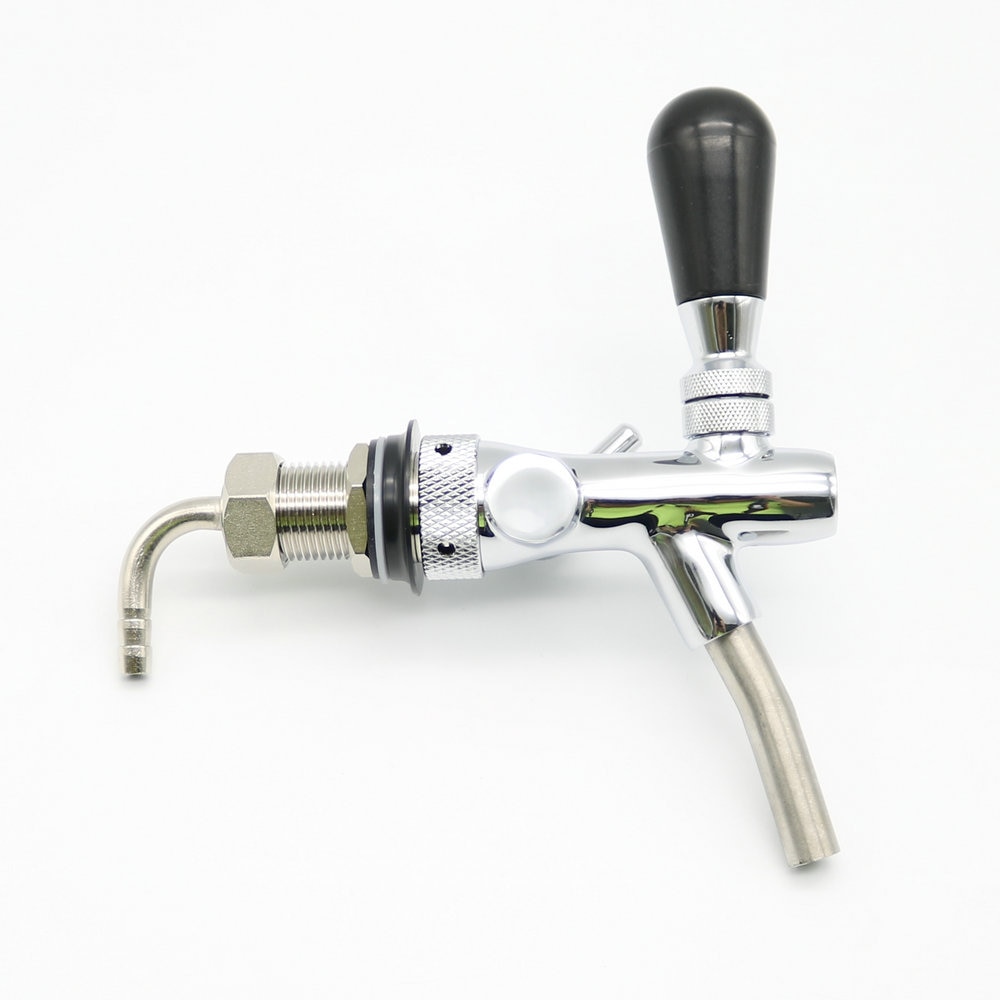 homebrew kegging beer tap for beer kegs,Flow Control beer faucet,homebrew making tap,brass draft beer tap Silver