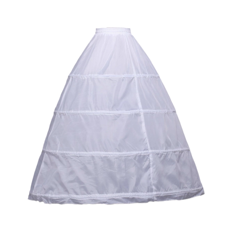 Vrouwen Hoepelrokrok Witte Hoepel Rok Floor/Knie Lengte Baljurk Slip Meisjes Onderrok Voor Wedding Bridal Jurk