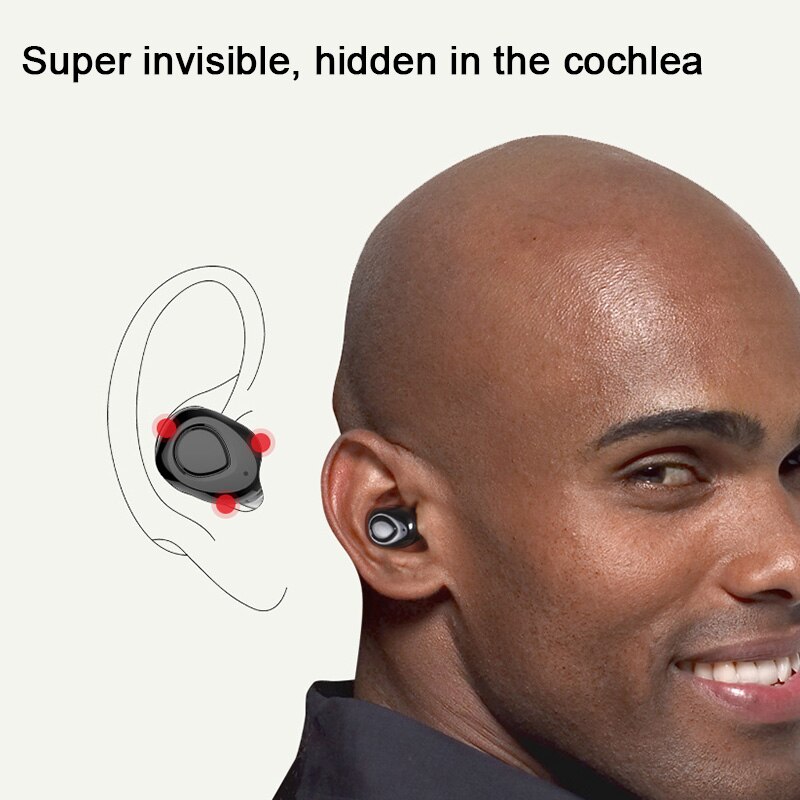 Bluetooth Headset Sport Draadloze Headset Dual Call Mini Draadloze LHB99