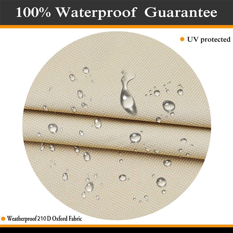 Skrzynia paleniskowa pokrowiec okrągły-210D tkanina Oksford ciężki obowiązek patio stół z paleniskiem na zewnątrz okrągły wodoodporny pasuje robić 34/35/36 Cal jodła