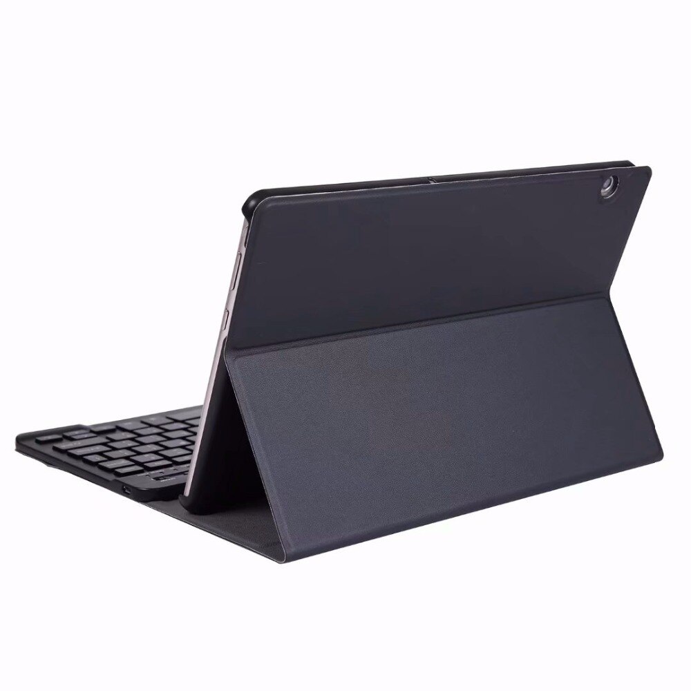 Etui til huawei mediapad  t5 10 ags 2-w09 ags 2-l09 ags 2-l03 10.1 '' ultra tyndt aftageligt trådløst bluetooth tastatur cover