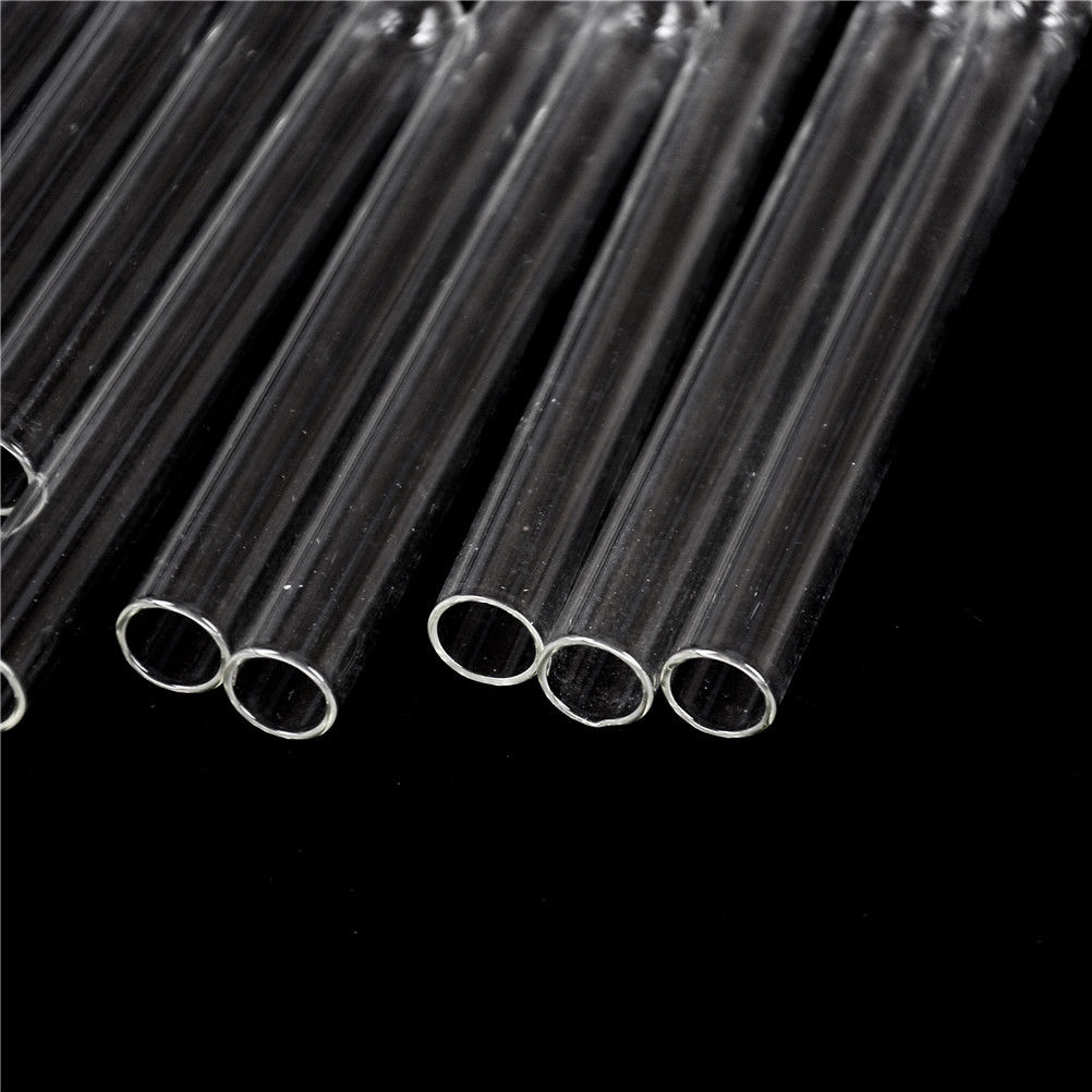 10Pcs 10*100mm Test tube Transparent Pyrex Glass Blaze Tubes Thick Wall Laboratory Round Bottom Test tube